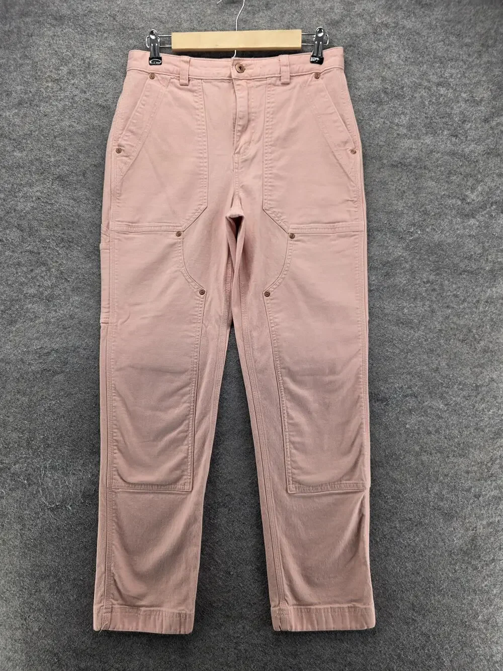 Duluth Trading Co. Pants Womens 8 Pink Carpenter Slim Stretch Pockets 29 In